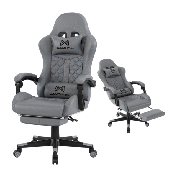 Gaming Chair, 400 lbs Adult Chair, High Back Computer Chair with Footrest and Linked Armrests, Office Video Game Chair with Lumbar Support