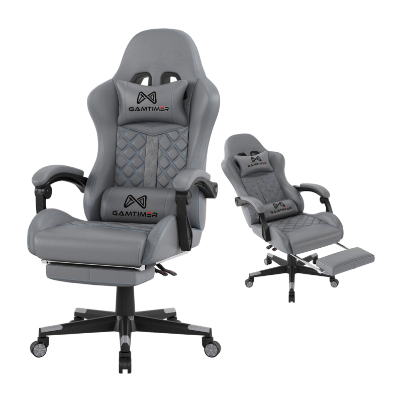 Gaming Chair, 400 lbs Adult Chair, High Back Computer Chair with Footrest and Linked Armrests, Office Video Game Chair with Lumbar Support