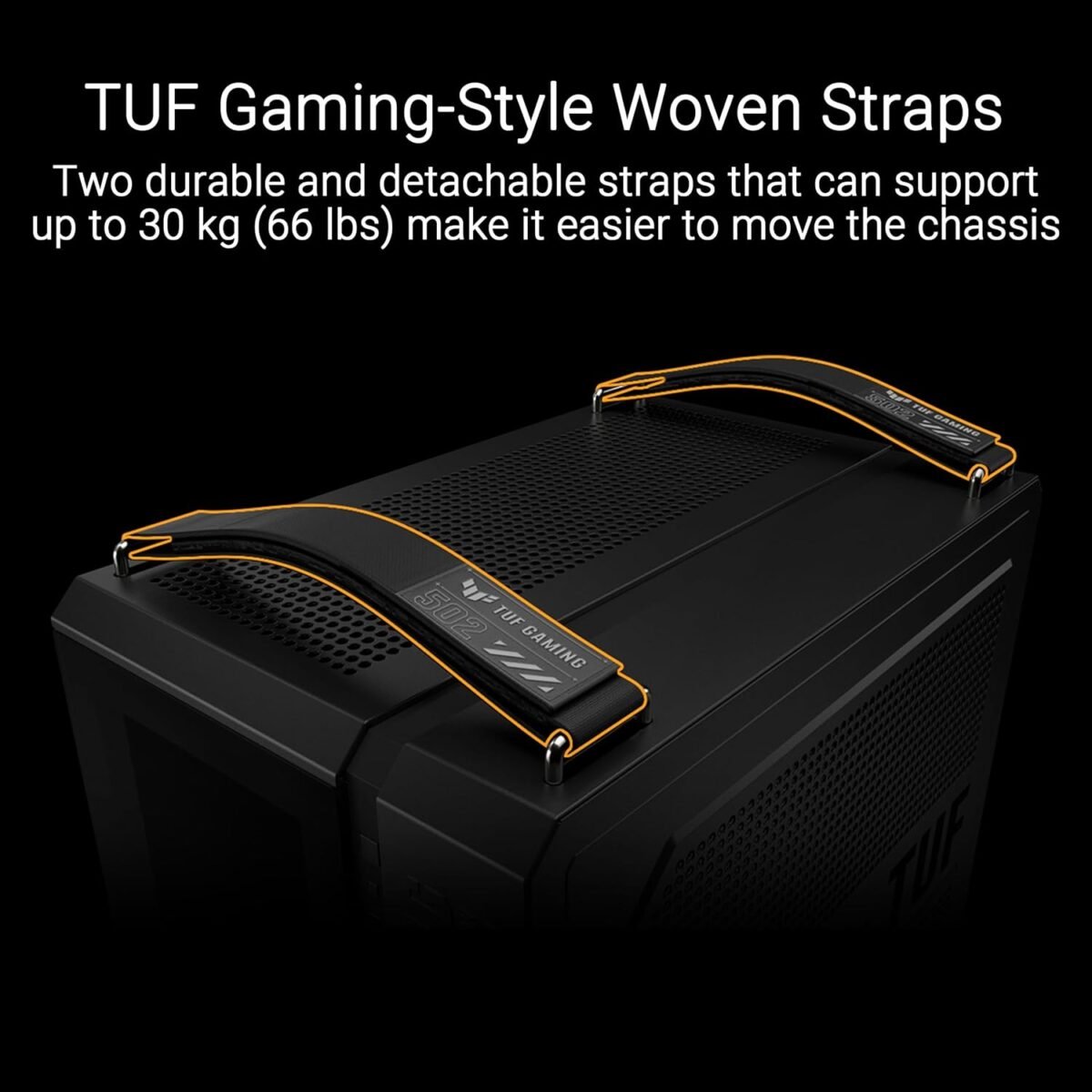 Asus TUF Gaming GT502 Horizon With Pre-Installed ARGB Fans Black Modular ATX Dual Chamber Case White - Image 7