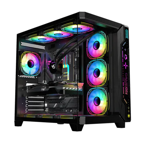 Gameon Game ON Gaming PC Case – ATX/M-ATX/ITX ARGB Pre-Installed Fans