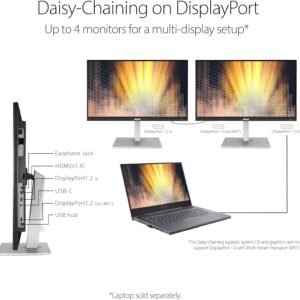 ASUS ProArt Display 27" Monitor PA278CV - WQHD 2560 x 1440, IPS, 100% sRGB