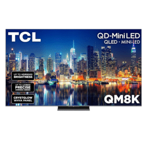 TCL 85-Inch Class 85QM8K Series QD-Mini LED 4K UHD Google Smart TV 144hz, 288hz VRR, No Bezel Design