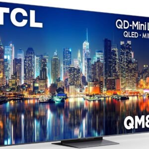 TCL 85-Inch Class 85QM8K Series QD-Mini LED 4K UHD Google Smart TV 144hz, 288hz VRR, No Bezel Design