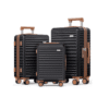 SHOWKOO Luggage Sets Of 3 | 20'' 24''28''| Suitcase Hardside Expandable Black