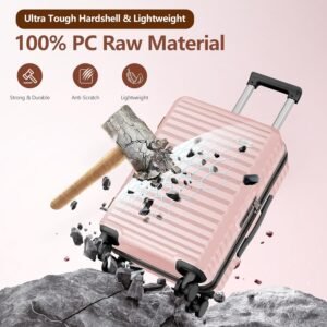 SHOWKOO Luggage Sets Of 3 | 20'' 24''28''| Suitcase Hardside Expandable