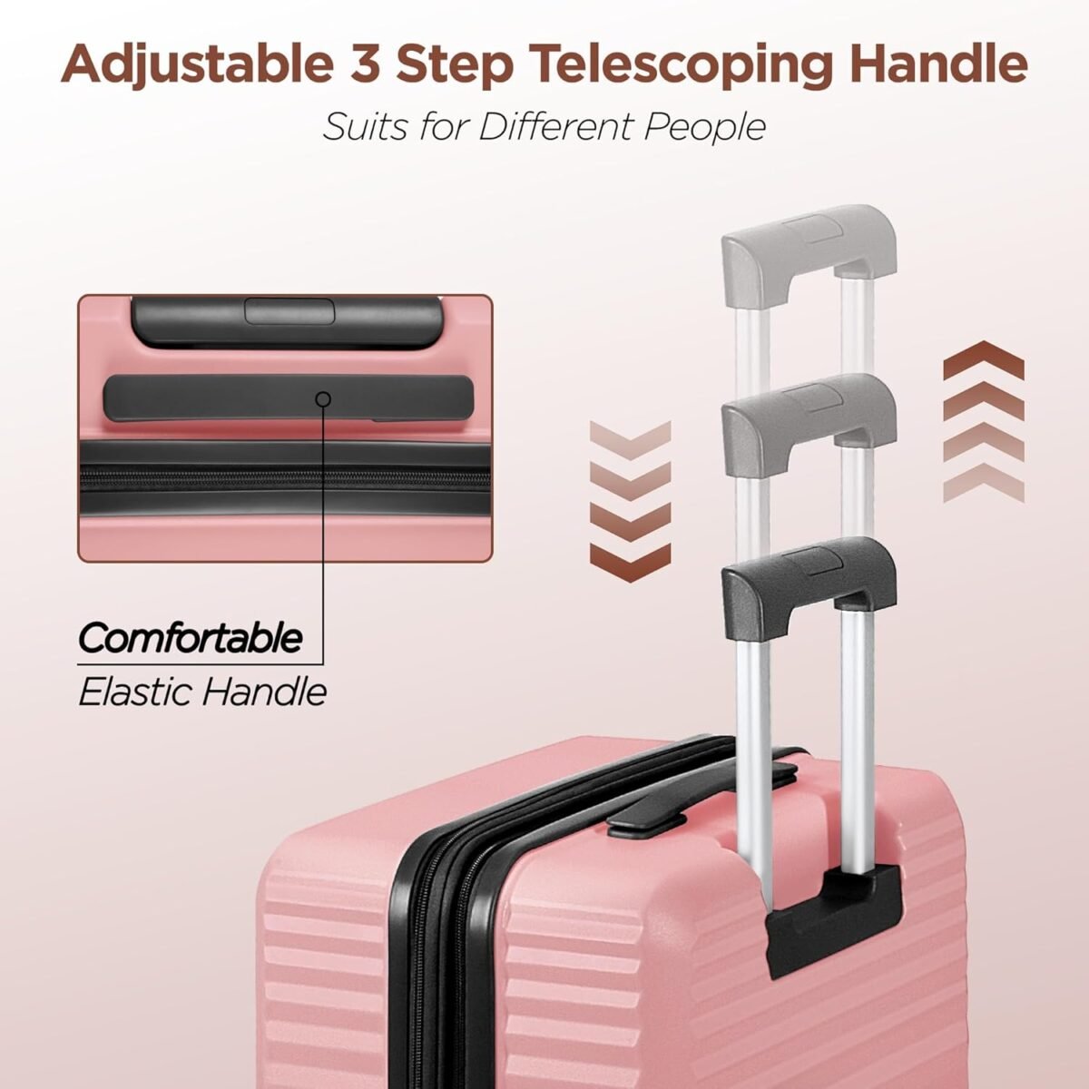 SHOWKOO Luggage Sets Of 3 | 20'' 24''28''| Suitcase Hardside Expandable - Image 7