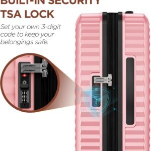 SHOWKOO Luggage Sets Of 3 | 20'' 24''28''| Suitcase Hardside Expandable