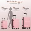 SHOWKOO Luggage Sets Of 3 | 20'' 24''28''| Suitcase Hardside Expandable