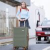 SHOWKOO Luggage Sets Of 3 | 20'' 24''28''| Suitcase Hardside Expandable Green