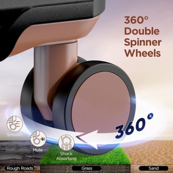 SHOWKOO Luggage Sets Of 3 | 20'' 24''28''| Suitcase Hardside Expandable Black