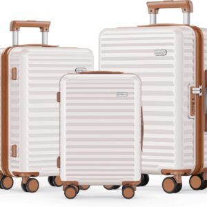 SHOWKOO Luggage Sets Of 3 | 20'' 24''28''| Suitcase Hardside Expandable