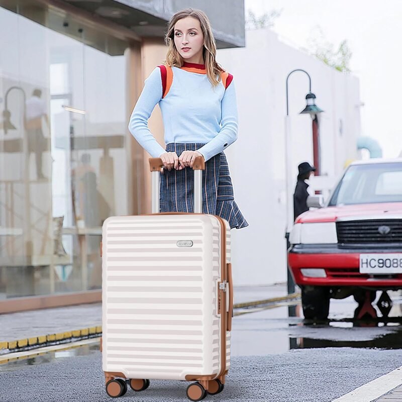 SHOWKOO Luggage Sets Of 3 | 20'' 24''28''| Suitcase Hardside Expandable