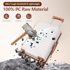 SHOWKOO Luggage Sets Of 3 | 20'' 24''28''| Suitcase Hardside Expandable