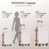 SHOWKOO Luggage Sets Of 3 | 20'' 24''28''| Suitcase Hardside Expandable