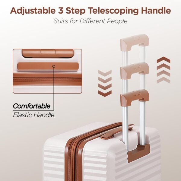 SHOWKOO Luggage Sets Of 3 | 20'' 24''28''| Suitcase Hardside Expandable