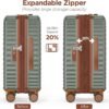 SHOWKOO Luggage Sets Of 3 | 20'' 24''28''| Suitcase Hardside Expandable Green