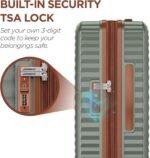 SHOWKOO Luggage Sets Of 3 | 20'' 24''28''| Suitcase Hardside Expandable Green - Image 9