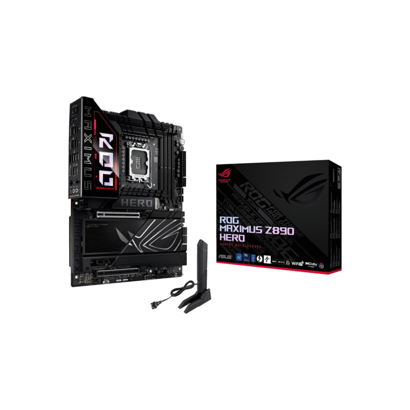 ASUS ROG Maximus Z890 Hero Intel Z890 LGA 1851 ATX Motherboard, Advanced AI PC-Ready, 22+2+1+2 Stages, DDR5, WiFi 7, 3X PCIe® 5.0