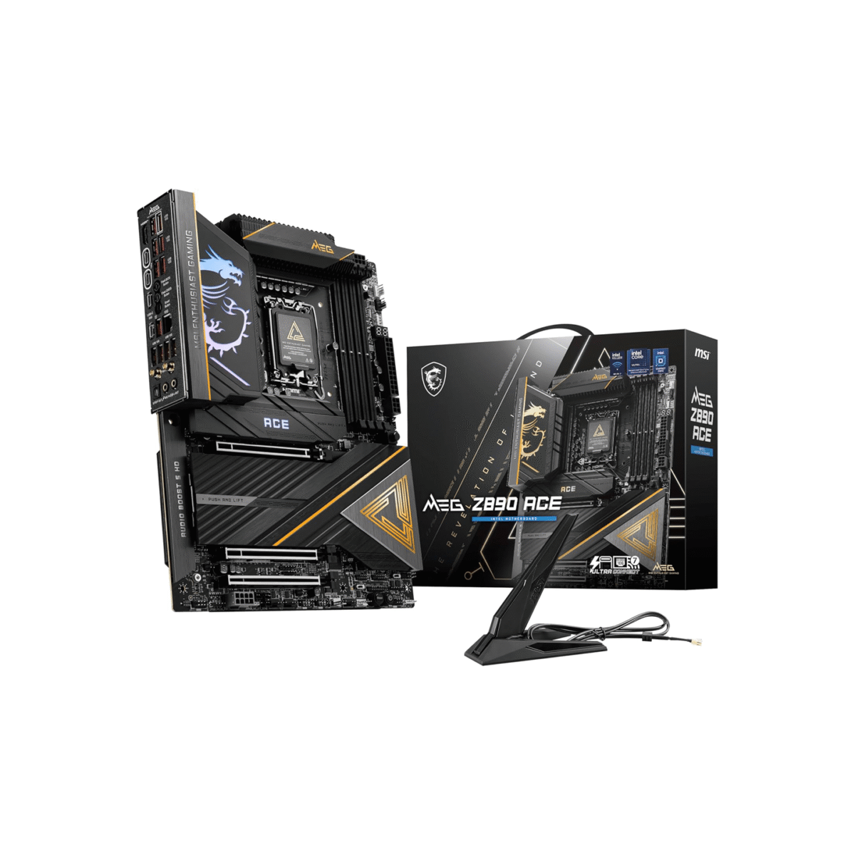 MSI MEG Z890 ACE Gaming Motherboard  Intel Processors, LGA 1851, DDR5, PCIe 5.-Support Core Ultra Series 2 - Image 2