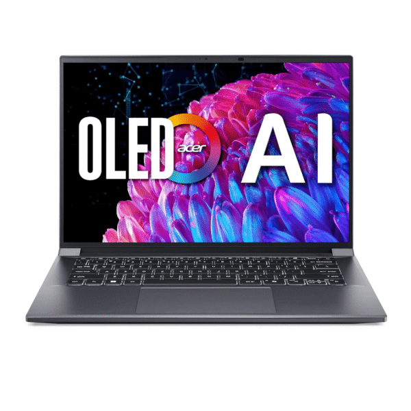 Acer Swift X 14 Laptop | 14.5" OLED 2880 x 1800 120Hz Calman Verified | Unlock AI Experiences | Intel Core Ultra 7 Processor 155H | NVIDIA GeForce RTX 4060 | 16GB LPDDR5X | 1TB SSD |