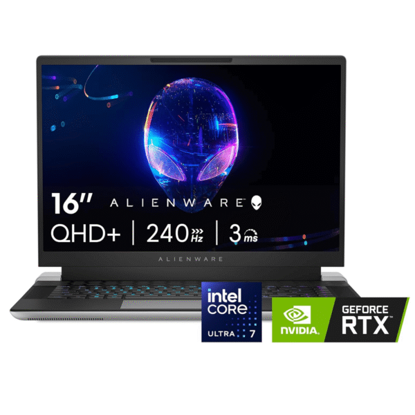 Alienware X16 R2 Gaming Laptop - 16-inch QHD+ 240Hz 3ms Display, Intel Core Ultra 7-155H, 16GB LPDDR5X RAM, 1TB SSD, NVIDIA GeForce RTX 4070 8GB GDDR6