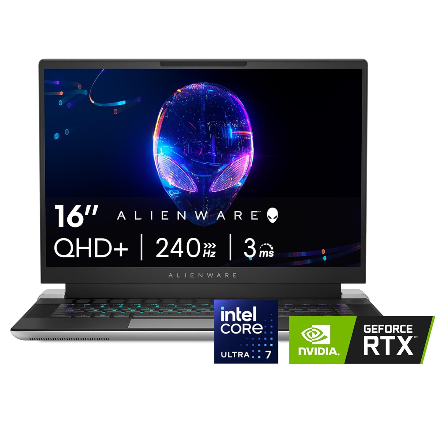 Alienware X16 R2 Gaming Laptop – 16-inch QHD+ 240Hz 3ms Display, Intel Core Ultra 7-155H, 16GB LPDDR5X RAM, 1TB SSD, NVIDIA GeForce RTX 4070 8GB GDDR6