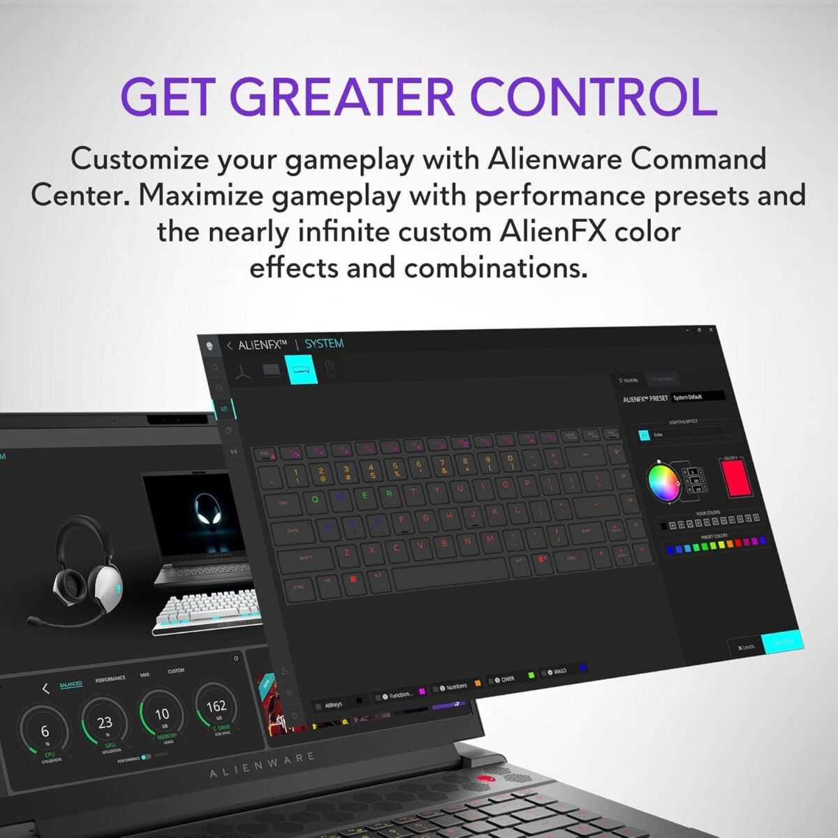 Alienware X16 R2 Gaming Laptop - 16-inch QHD+ 240Hz 3ms Display, Intel Core Ultra 7-155H, 16GB LPDDR5X RAM, 1TB SSD, NVIDIA GeForce RTX 4070 8GB GDDR6 - Image 9
