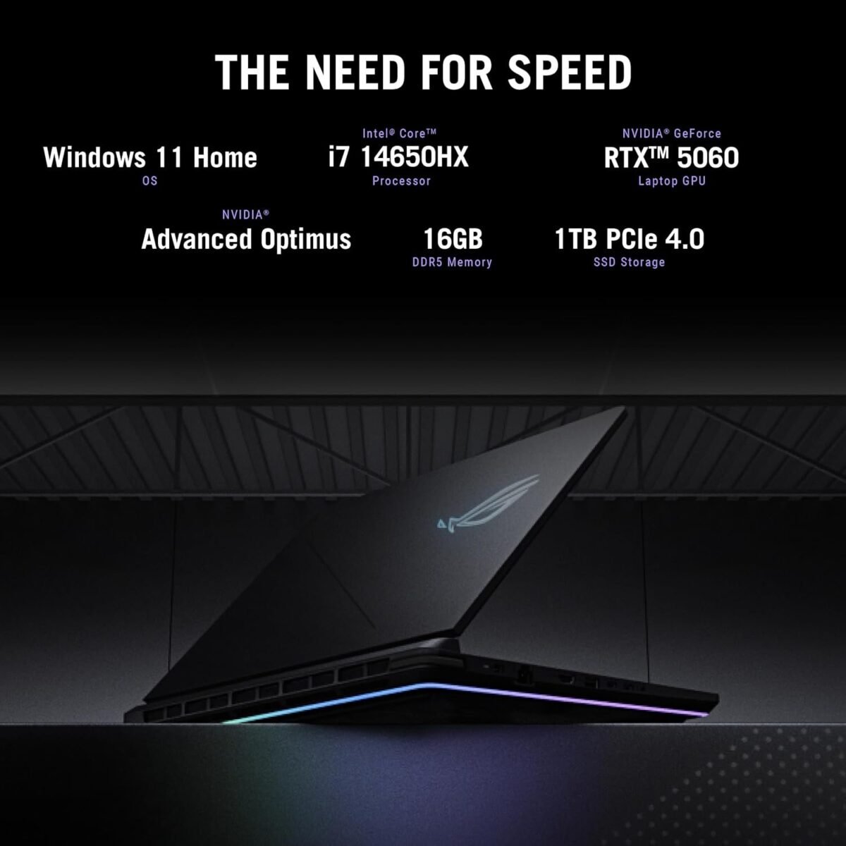ASUS ROG Strix G16 (2025) Gaming Laptop, 16” FHD+ 16:10 165Hz/3ms Display, NVIDIA® GeForce RTX™ 5060 Laptop GPU, Intel® Core™ i7 - Image 5