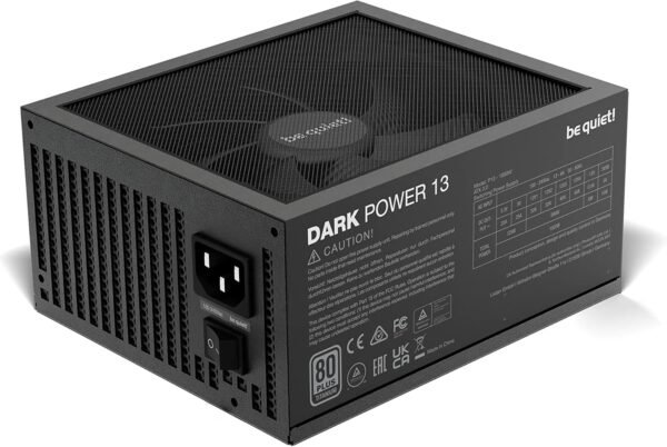 be quiet! Dark Power 13 1000W Quiet Performance Power Supply | 80 Plus Titanium Efficiency | ATX 3.1| PCIe 5 | Modular | BN661