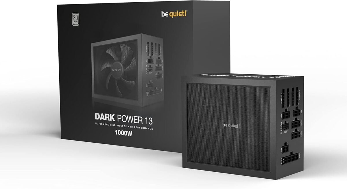 be quiet! Dark Power 13 1000W Quiet Performance Power Supply | 80 Plus Titanium Efficiency | ATX 3.1| PCIe 5 | Modular | BN661 - Image 6