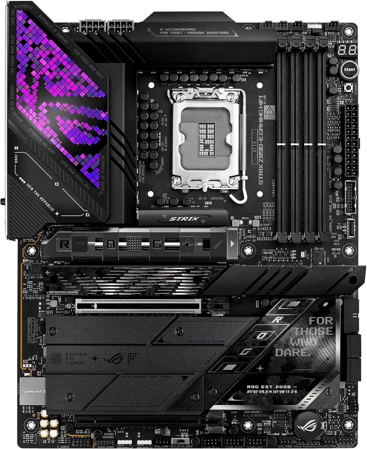 ASUS ROG Strix Z890-E Gaming WiFi7 Intel Z890 LGA 1851 ATX Motherboard - Image 8