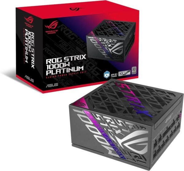 ASUS ROG Strix 1000W Platinum (Fully Modular Power Supply, 80 Plus Platinum Certified, ATX 3.1