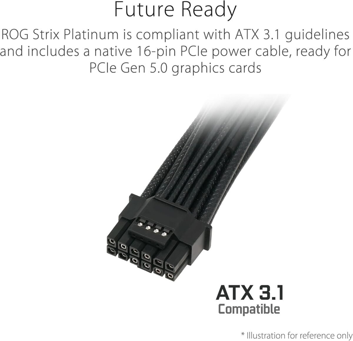 ASUS ROG Strix 1000W Platinum (Fully Modular Power Supply, 80 Plus Platinum Certified, ATX 3.1 - Image 6