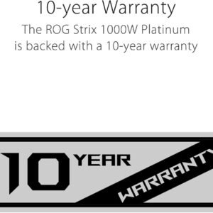 ASUS ROG Strix 1000W Platinum (Fully Modular Power Supply, 80 Plus Platinum Certified, ATX 3.1