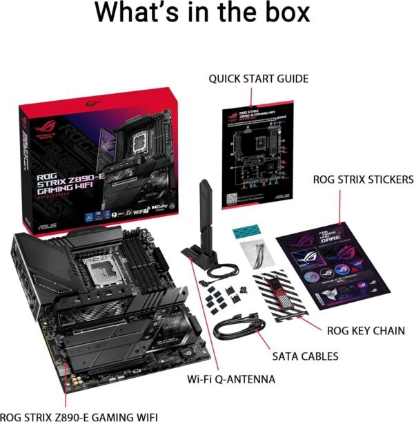 ASUS ROG Strix Z890-E Gaming WiFi7 Intel Z890 LGA 1851 ATX Motherboard