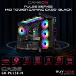 Game ON Gaming PC Case – ATX/M-ATX/ITX ARGB Pre-Installed Fans - Image 7