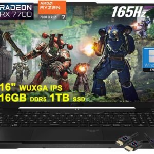 ASUS TUF Gaming A16 Laptop 16"  sRGB | AMD 8-core Ryzen 7 7735HS | 16GB DDR5 1TB SSD | Radeon RX7700S 8GB