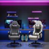 Gaming Chair, 400 lbs Adult Chair, High Back Computer Chair with Footrest and Linked Armrests, Office Video Game Chair with Lumbar Support