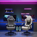 Gaming Chair, 400 lbs Adult Chair, High Back Computer Chair with Footrest and Linked Armrests, Office Video Game Chair with Lumbar Support - Image 3