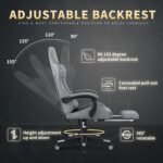 Gaming Chair, 400 lbs Adult Chair, High Back Computer Chair with Footrest and Linked Armrests, Office Video Game Chair with Lumbar Support - Image 7