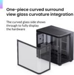 JONSBO TK-3 Black  ATX Mid Tower Pc Case With One-Piece Curved Glass - Image 3