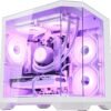 HELLOLAND Ocean of Stars Gaming PC Desktop - AMD Ryzen 7 7700 8-Core 3.8 GHz- RTX 5060 8GB- 32GB DDR5 RAM 6000MHz-1TB PCIe SSD