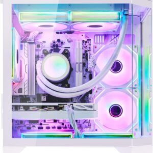 HELLOLAND Ocean of Stars Gaming PC Desktop - AMD Ryzen 7 7700 8-Core 3.8 GHz- RTX 5060 8GB- 32GB DDR5 RAM 6000MHz-1TB PCIe SSD