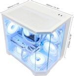 HELLOLAND Ocean of Stars Gaming PC Desktop - AMD Ryzen 7 7700 8-Core 3.8 GHz- RTX 5060 8GB- 32GB DDR5 RAM 6000MHz-1TB PCIe SSD - Image 6