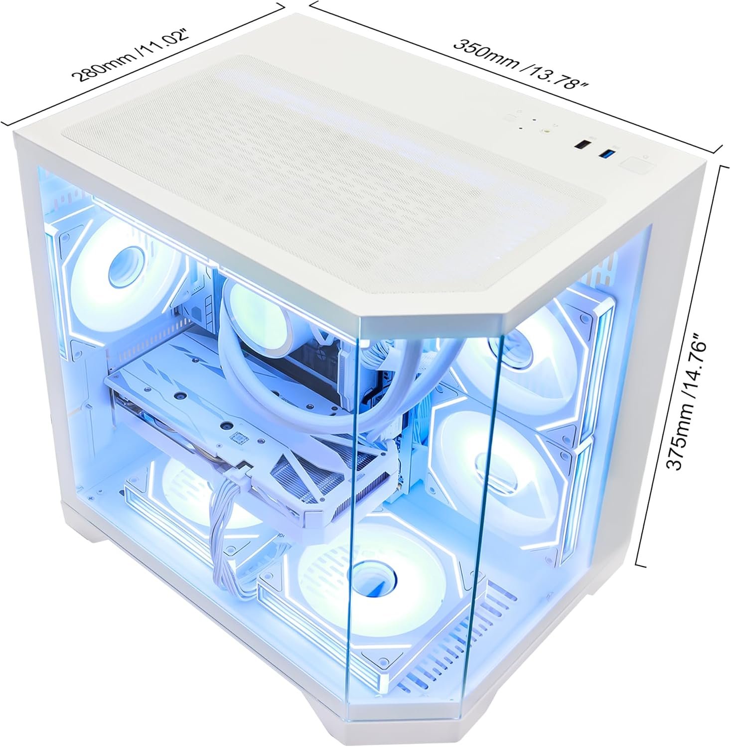 HELLOLAND Ocean of Stars Gaming PC Desktop - AMD Ryzen 7 7700 8