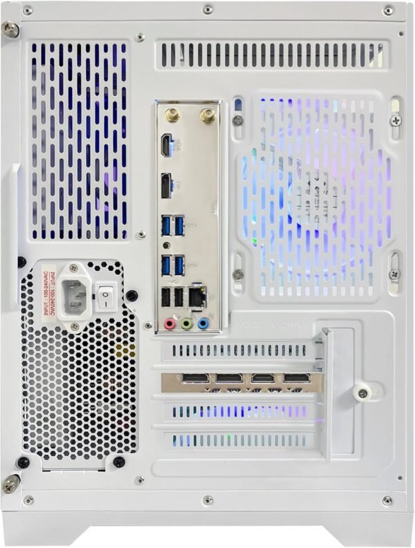 LXZ Desktop PC Computer Ryzen 5-5600GT, 16G DDR4 RAM, 512G NVME SSD, Tower Computer with Wi-Fi