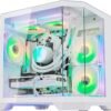 HELLOLAND Ocean of Stars Gaming PC Desktop - AMD Ryzen 7 7700 8-Core 3.8 GHz- RTX 5060 8GB- 32GB DDR5 RAM 6000MHz-1TB PCIe SSD