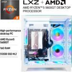 LXZ Desktop PC Computer Ryzen 5-5600GT, 16G DDR4 RAM, 512G NVME SSD, Tower Computer with Wi-Fi - Image 10