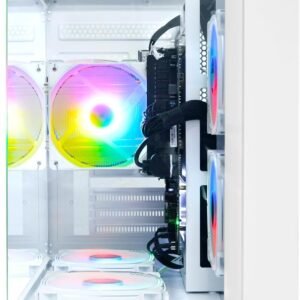 LXZ Desktop PC Computer Ryzen 5-5600GT, 16G DDR4 RAM, 512G NVME SSD, Tower Computer with Wi-Fi