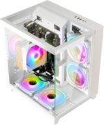 LXZ Desktop PC Computer Ryzen 5-5600GT, 16G DDR4 RAM, 512G NVME SSD, Tower Computer with Wi-Fi - Image 5